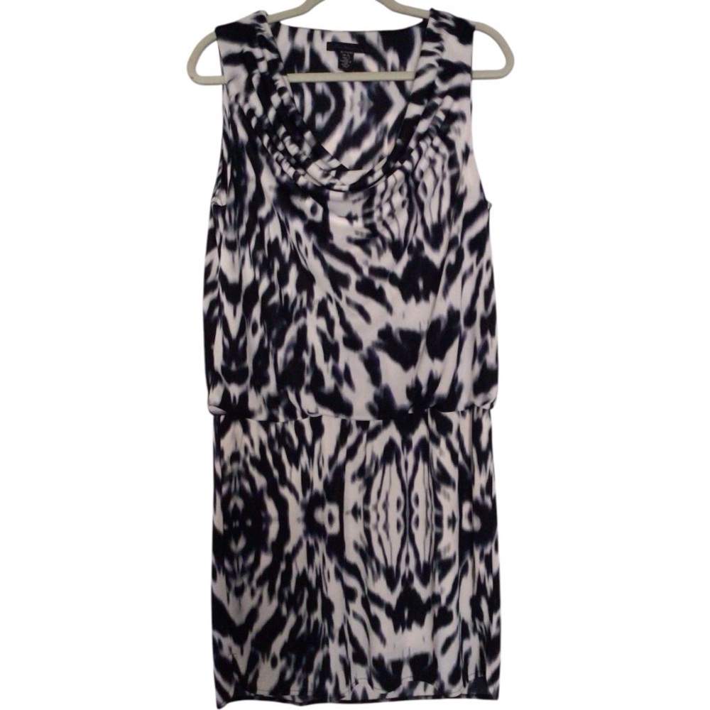 ‼️3/$10‼️3/$10‼️3/$10‼️ Kenneth Cole Blouson Dress. Sz. X-Large. Black & Ivory